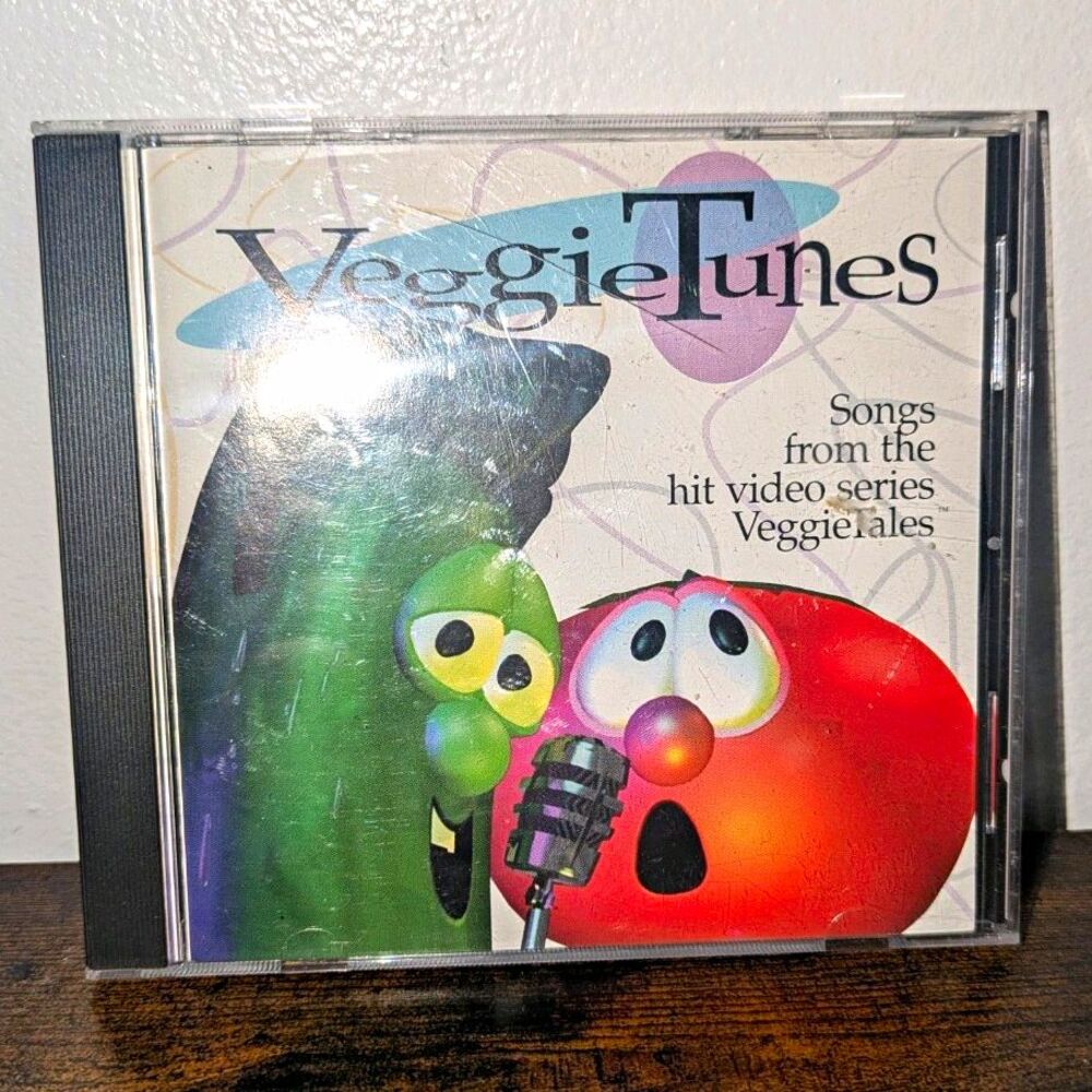 VeggieTales VeggieTunes CD Album 1995 Everland Christian Children's Songs